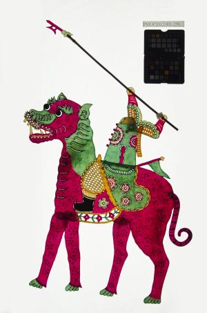 皮影戲坐騎偶